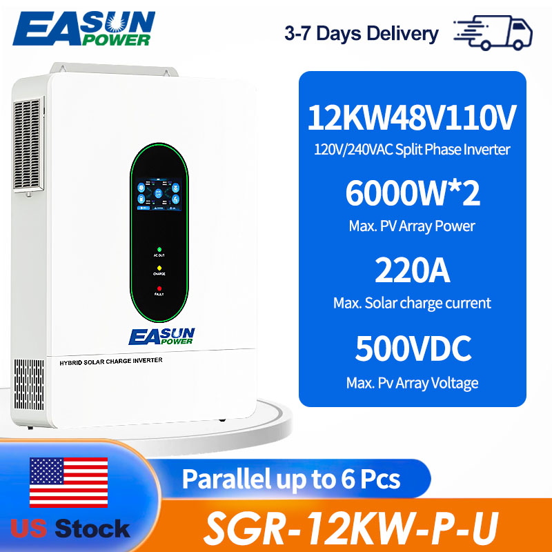 Drone Solar Charger - EASUN US 12KW 12000W Dwufazowy Inwerter